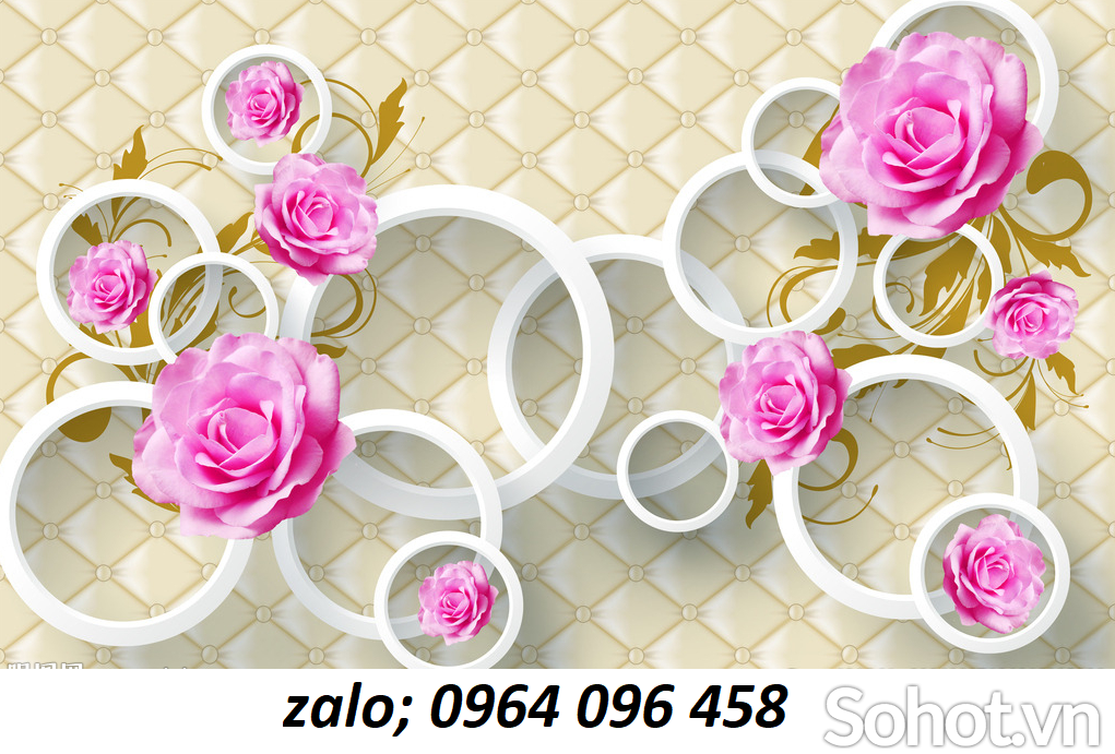 Tranh gạch 3d hoa ngọc - FDS4