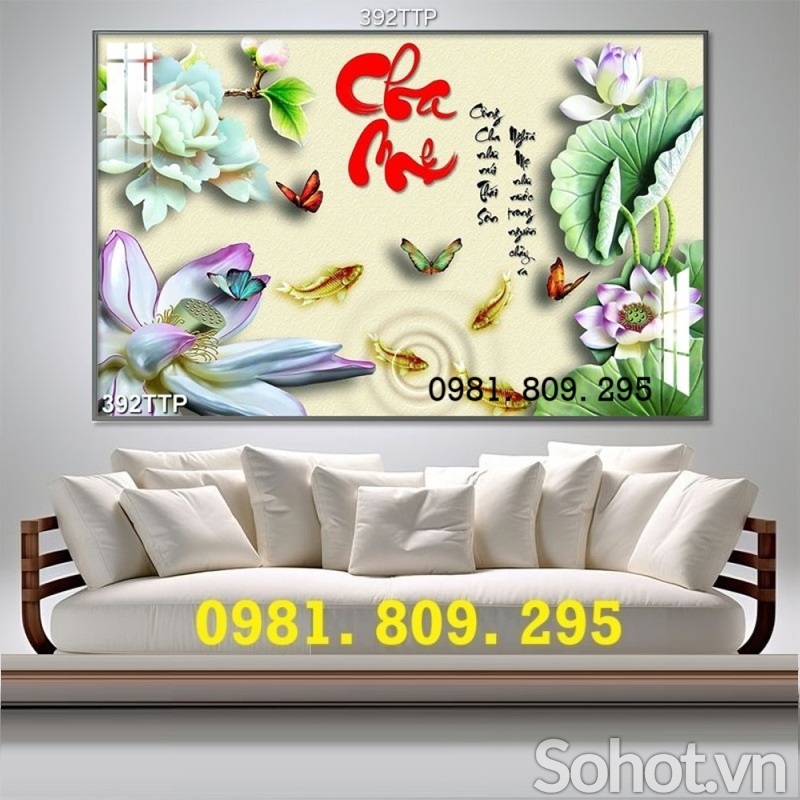 Tranh gạch , gạch 3d hoa mẫu đơn