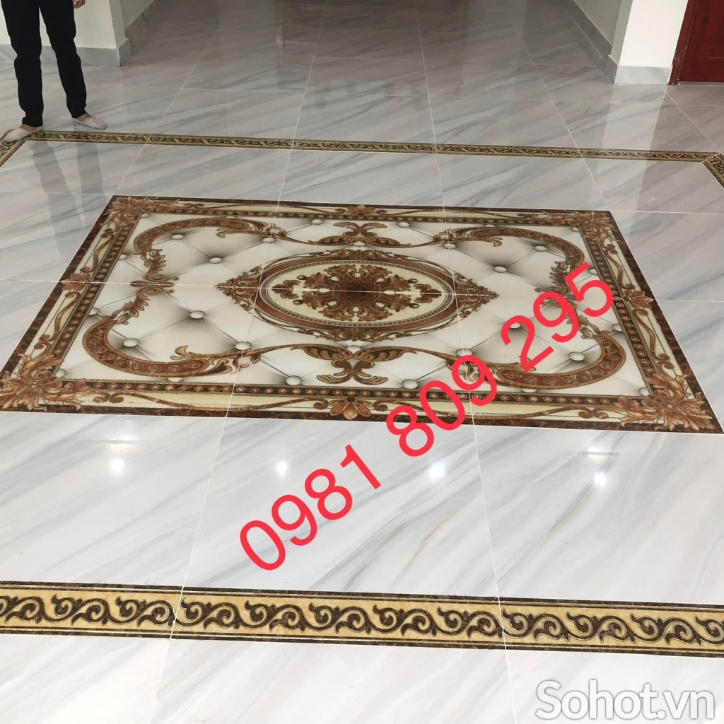 Thảm gạch 1,6x2,4m lát phòng khách FV322