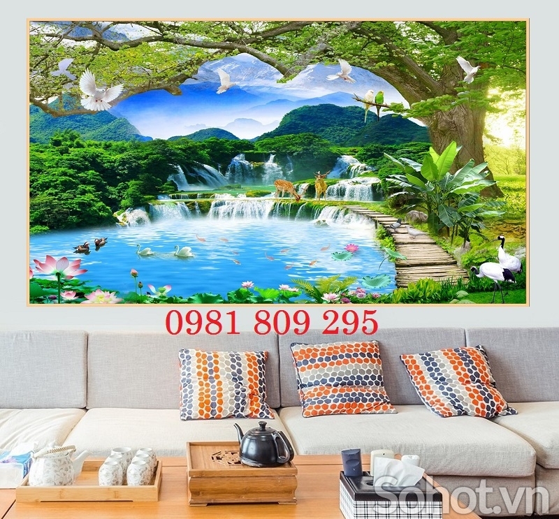 Gạch tranh phong cảnh đẹp