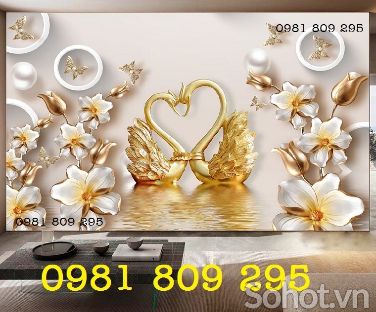 Gạch tranh , tranh gạch men phòng khách