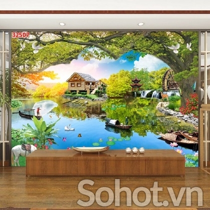 tranh gạch 3d - gạch tranh 3d - HDP