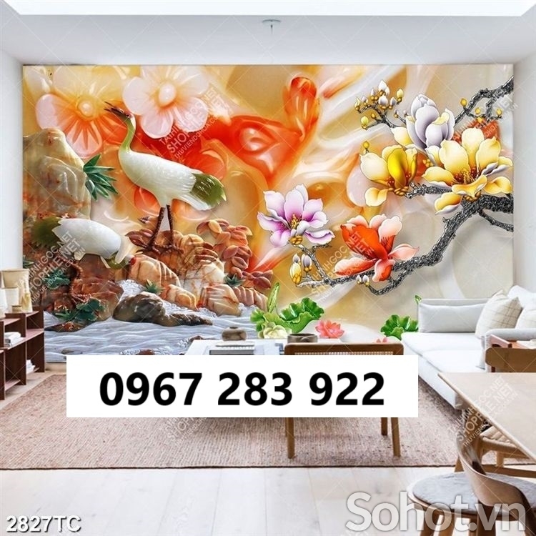 Gạch tranh trang trí sứ ngọc ốp tường