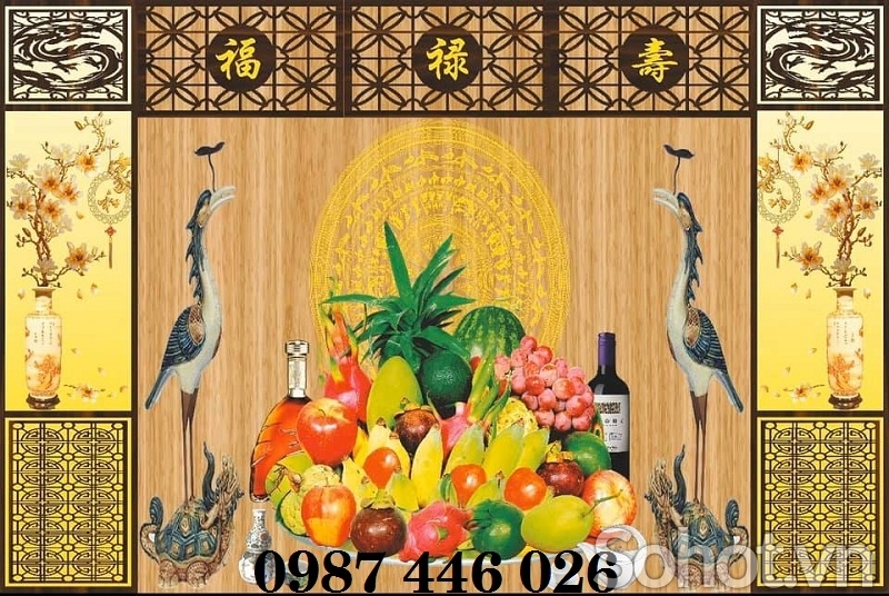 Gạch tranh phòng thờ HP7272