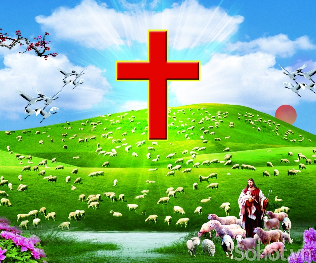 Tranh gạch 3d thiên chúa giáo - LKGF5