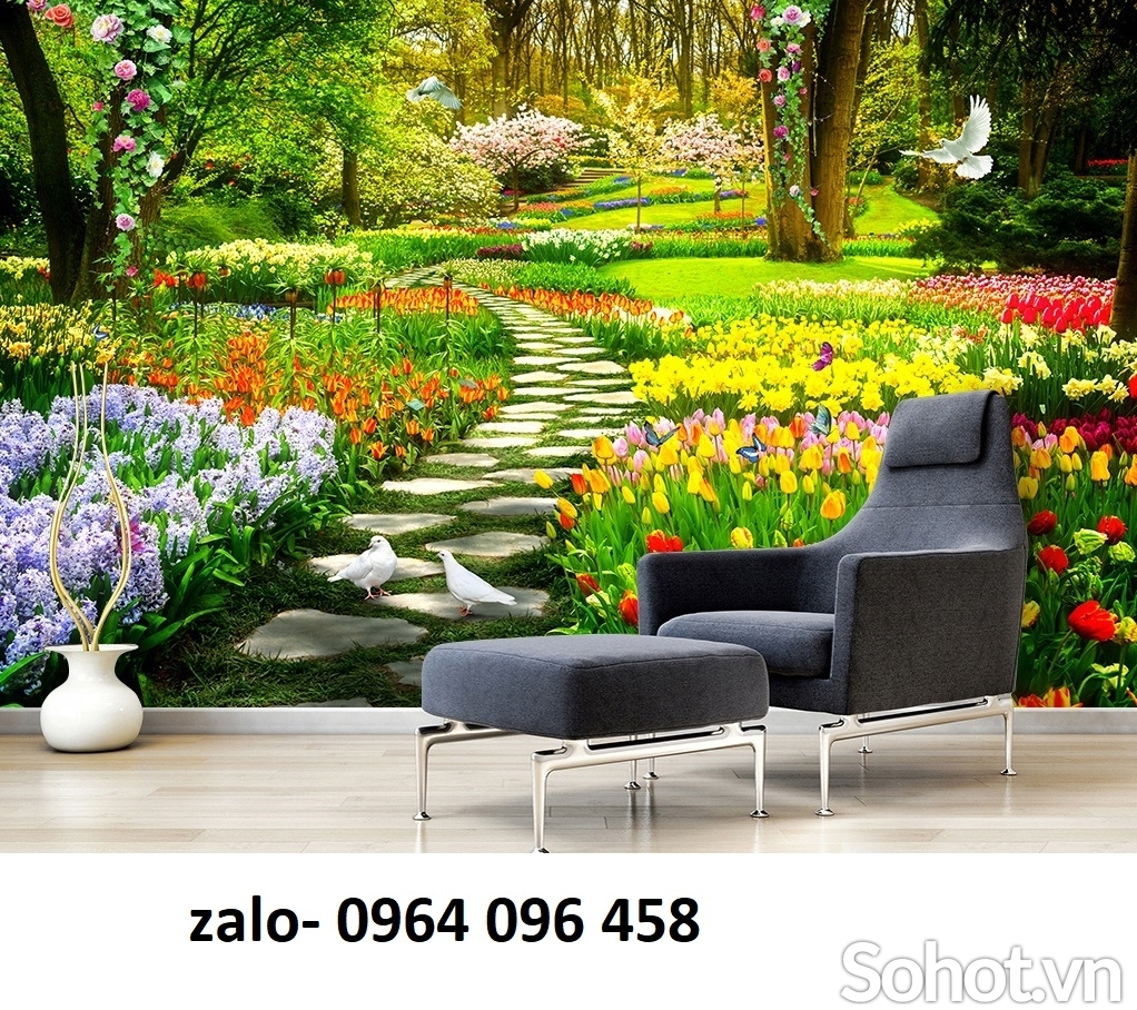 Tranh cảnh đồng quê - tranh gạch 3d ốp tường - 2DXCXX