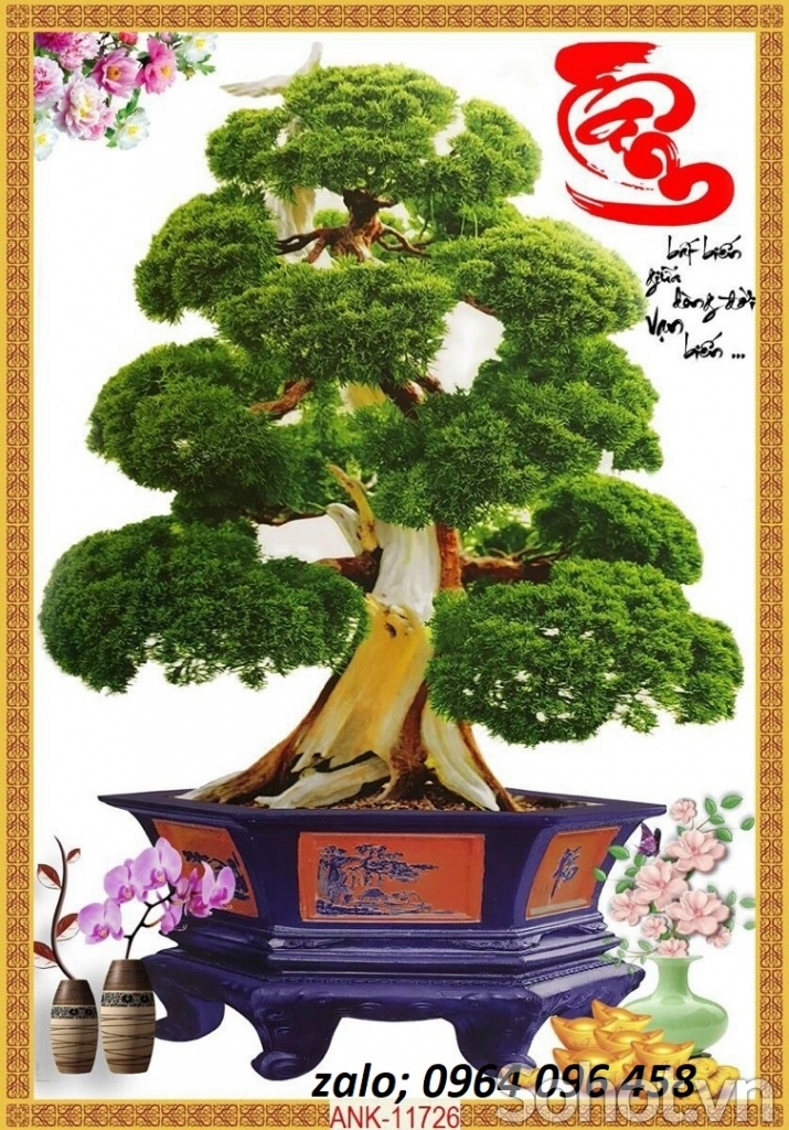 Tranh gạch 3d cây cảnh - FSCC3
