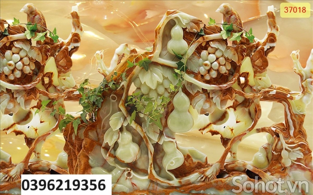Tranh gạch đẹp sứ ngọc 3d