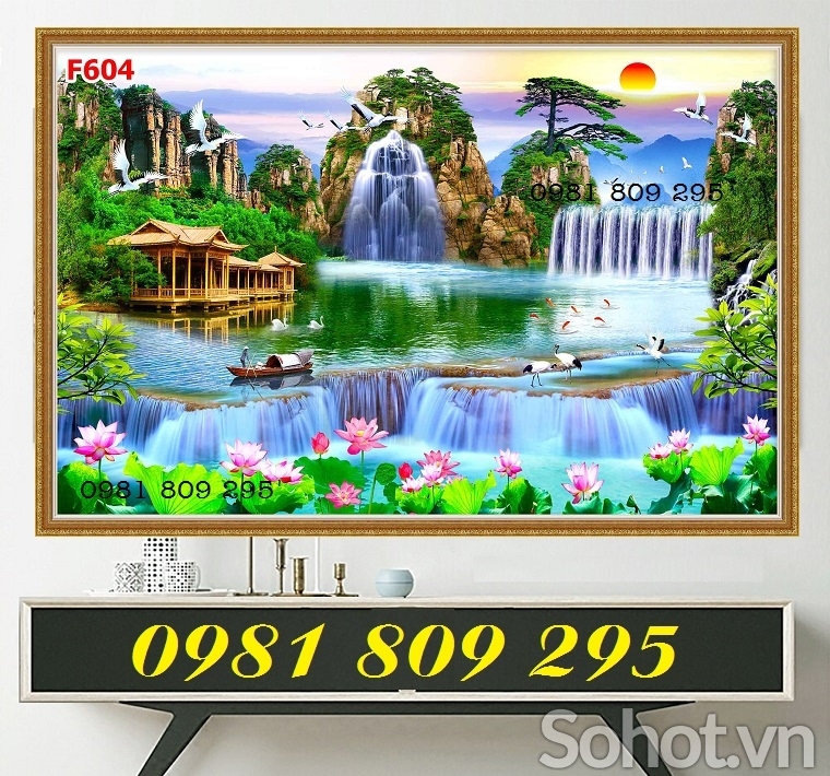 Gạch phong cảnh cội nguồn , tranh gạch