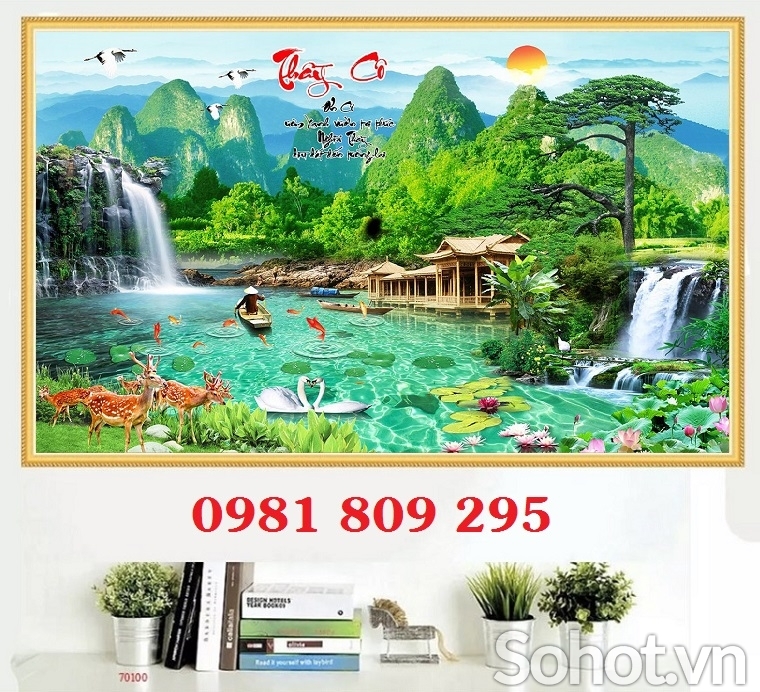 Gạch 3d sơn thủy hữu tình HP549