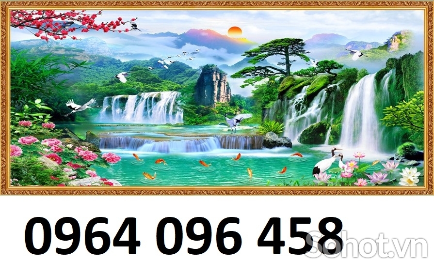 Tranh gạch 3d phong cảnh sơn thủy hữu tình - XV79