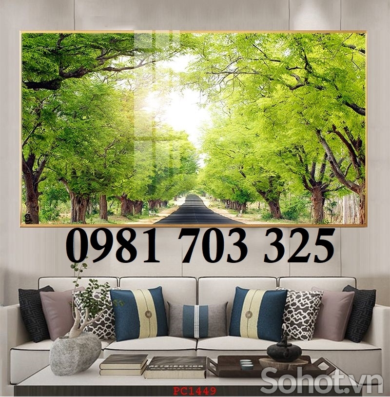 Gạch men 3D phong cảnh trang trí tường