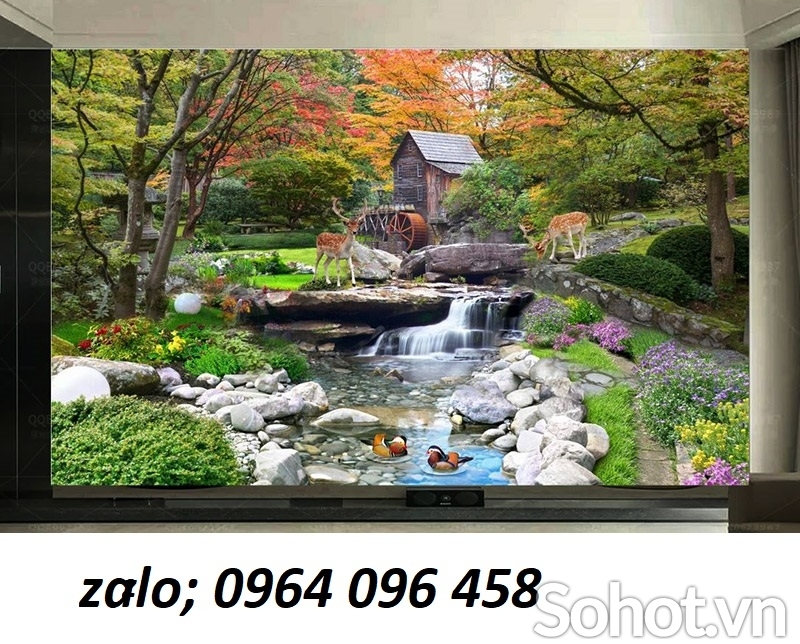 Tranh gạch 3d ốp tường ngoài trời - DXCC65