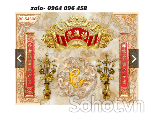 Tranh gạch phòng thờ 3d - GDV74