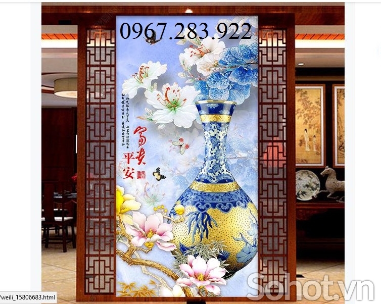 Tranh 3D- Tranh phong cảnh khổ dọc