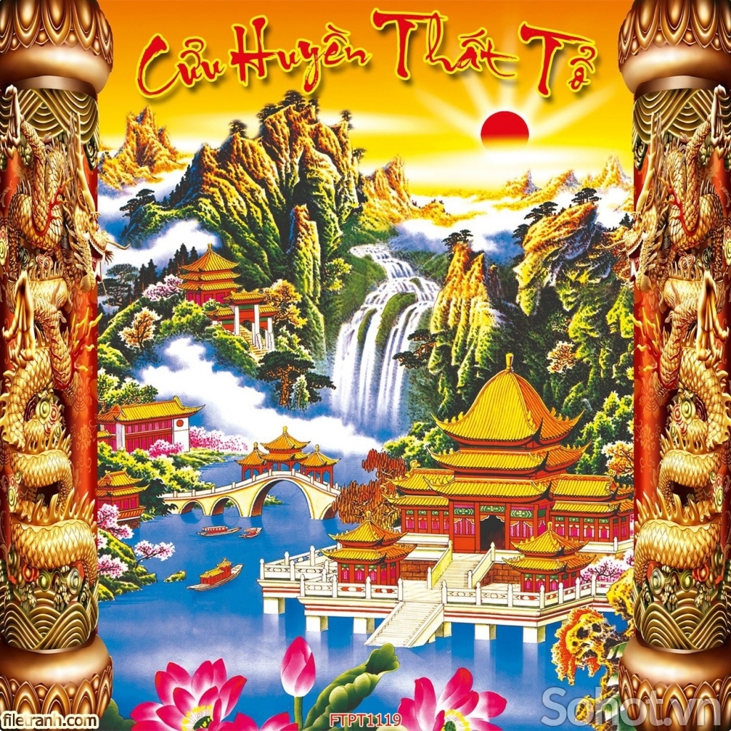 Tranh gạch- Tranh trang trí phòng thờ