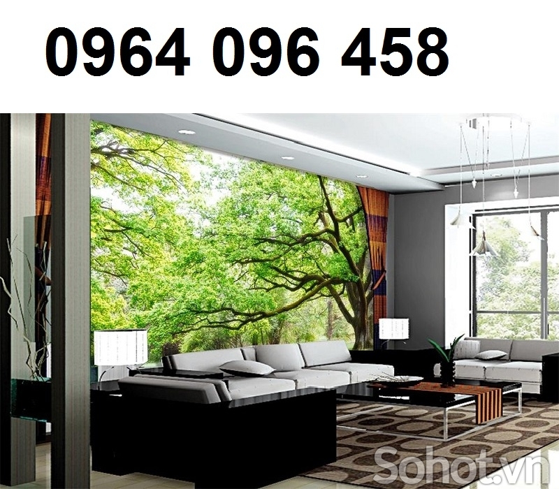 Tranh gạch 3d cây cổ thụ - BCX44