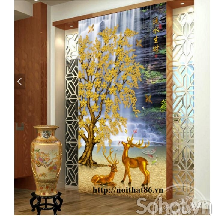 Tranh gạch trang trí- Tranh cây kim tiền