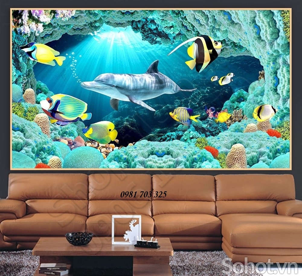 Tranh gạch men 3D trang trí phòng