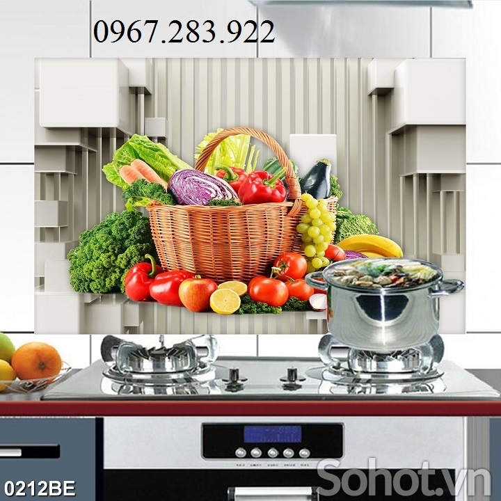 Tranh 3D- Tranh phòng bếp