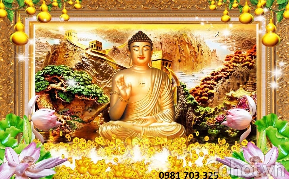 Tranh phòng thờ- Tranh Đức Phật