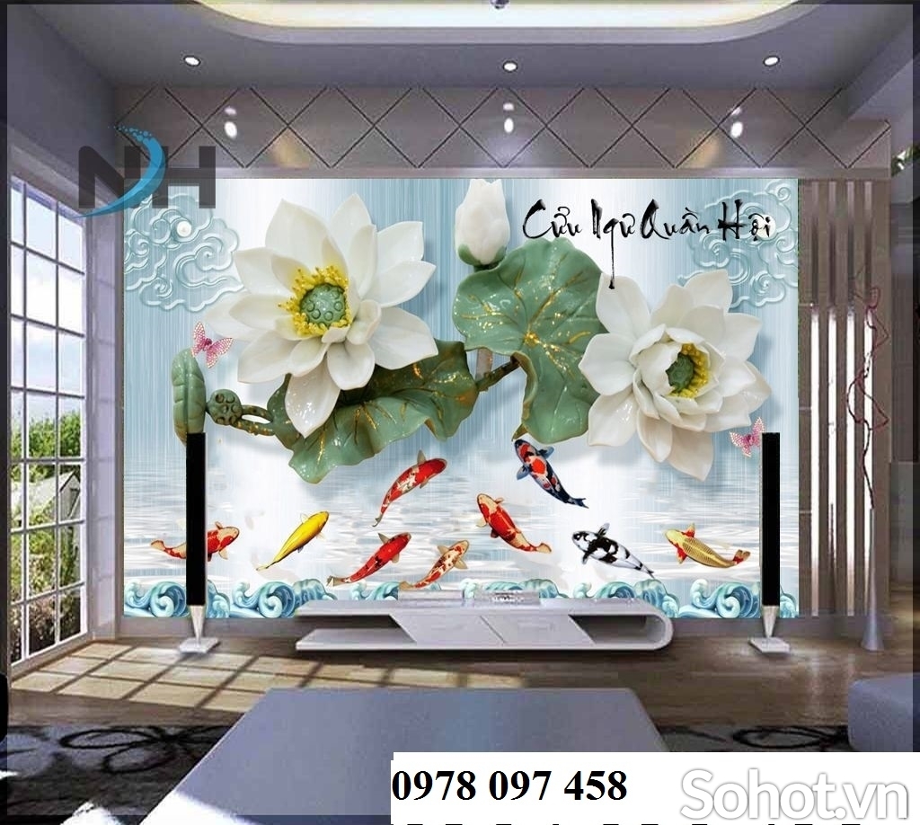 Gạch tranh phòng ăn đẹp