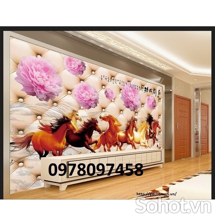 Tranh gạch 3D - tranh mã đáo