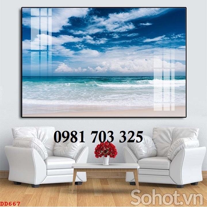 Gạch tranh 3D cảnh biển đẹp