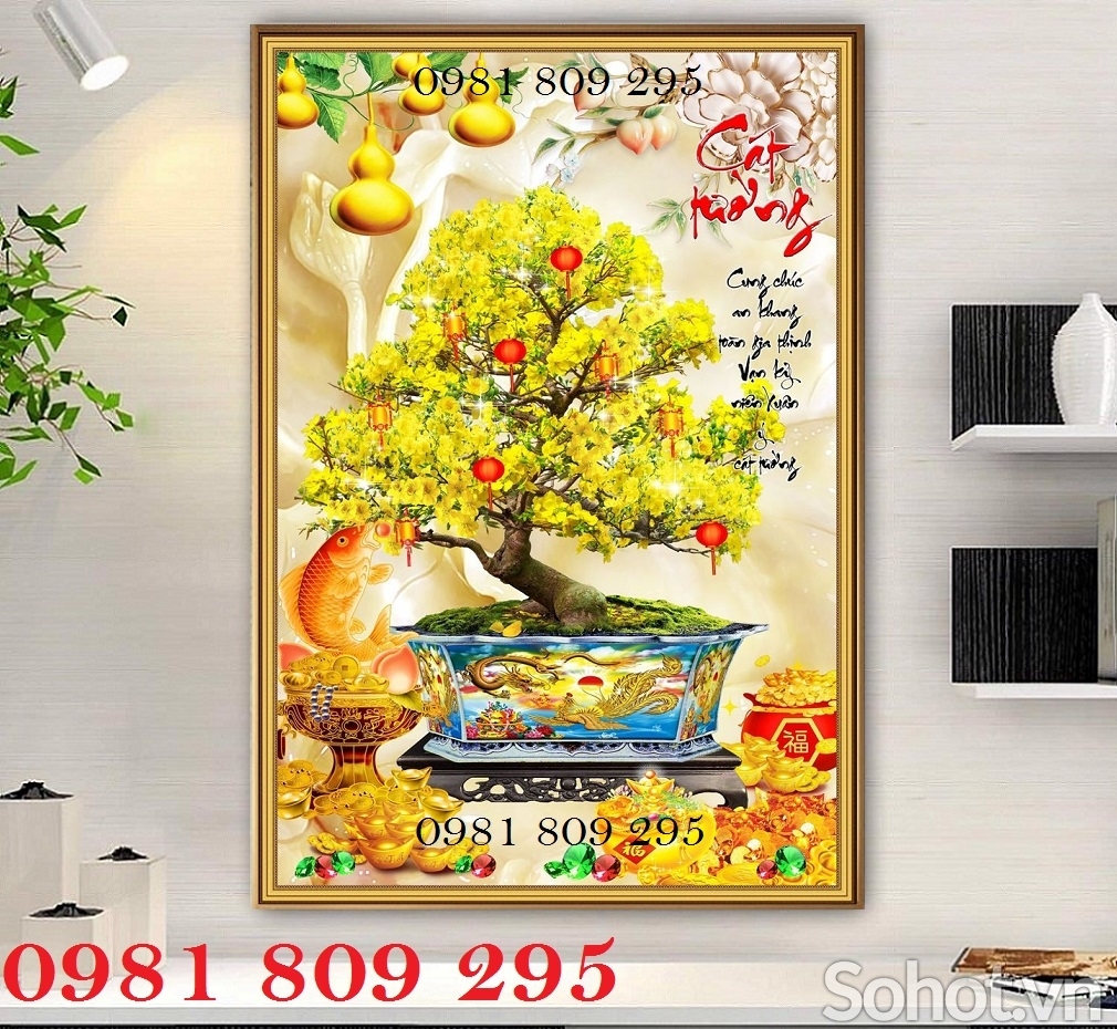 Tranh gạch hoa mai