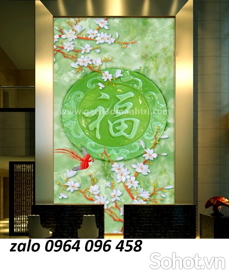 Tranh gạch phong thủy phòng khách - CB633