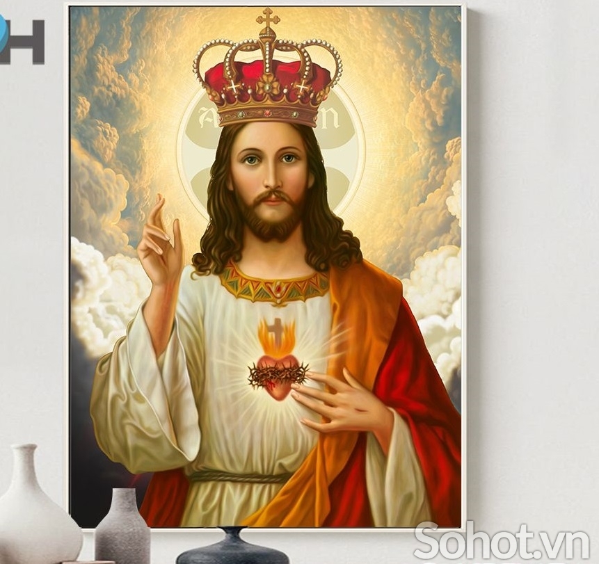 Tranh gạch 3d ốp tường thiên chúa - 2345XC