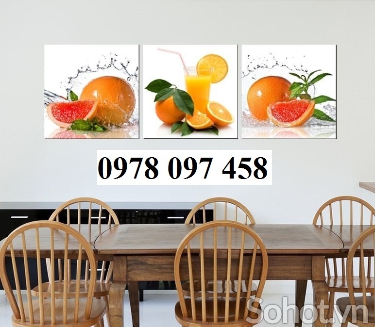 Gạch tranh 3D trang trí phòng ăn