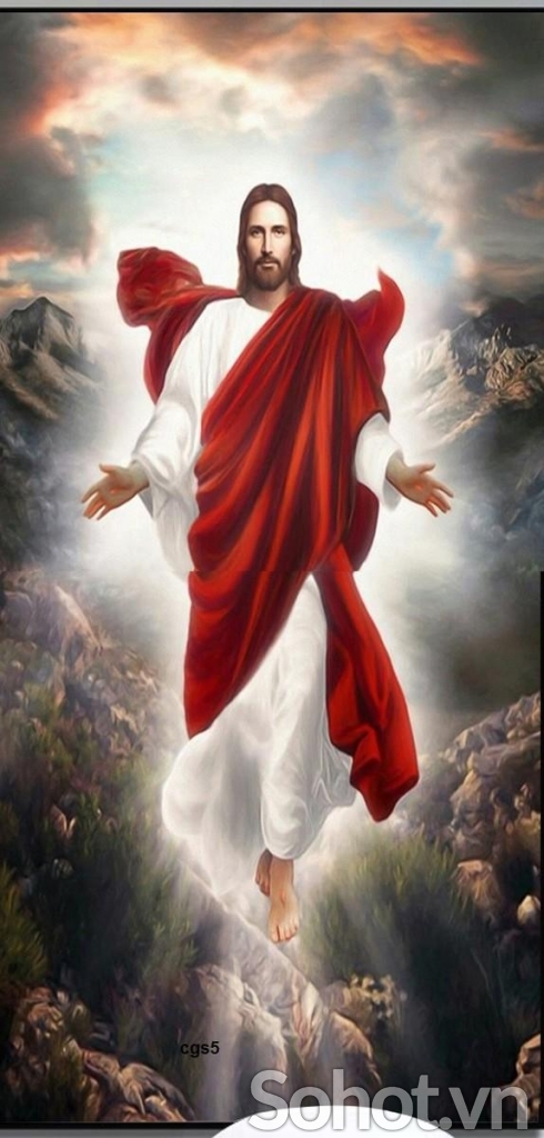 Tranh gạch 3D chúa Jesus