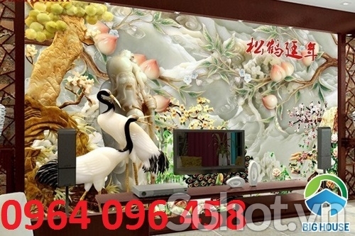 Tranh gạch 3d trang trí phòng khách - SK79