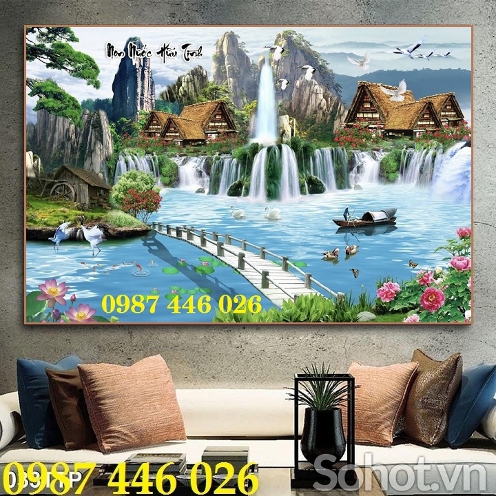 Gạch tranh phong cảnh Hp692