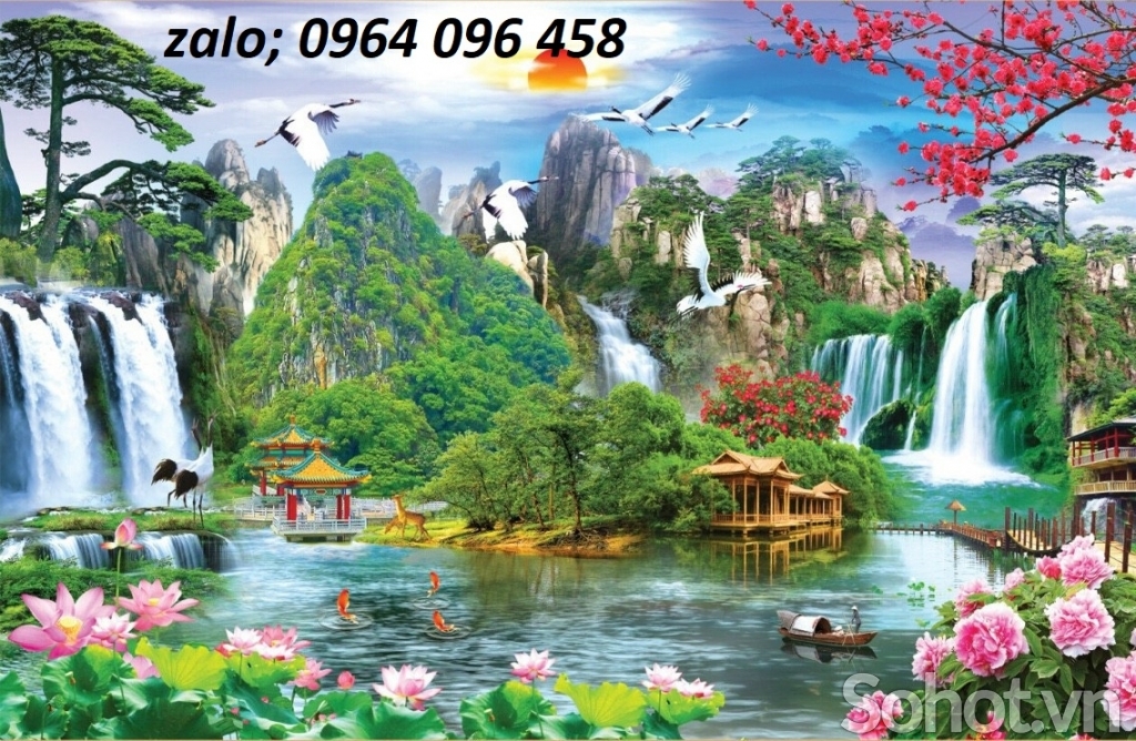 Tranh gạch 3d cảnh đồng quê - CVCZ32