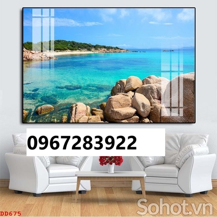 Tranh gạch phong cảnh biển 3d