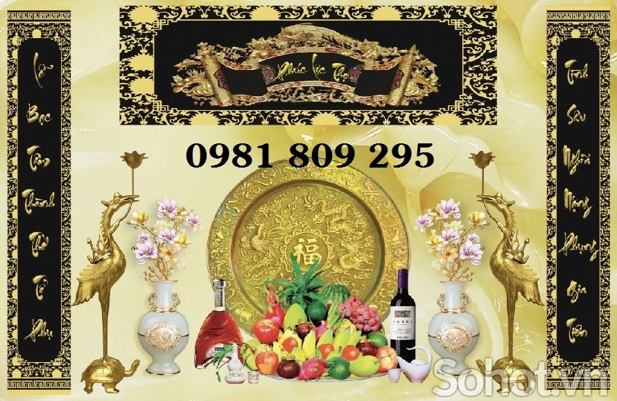 Tranh gạch ban thờ 3d GFGFG8