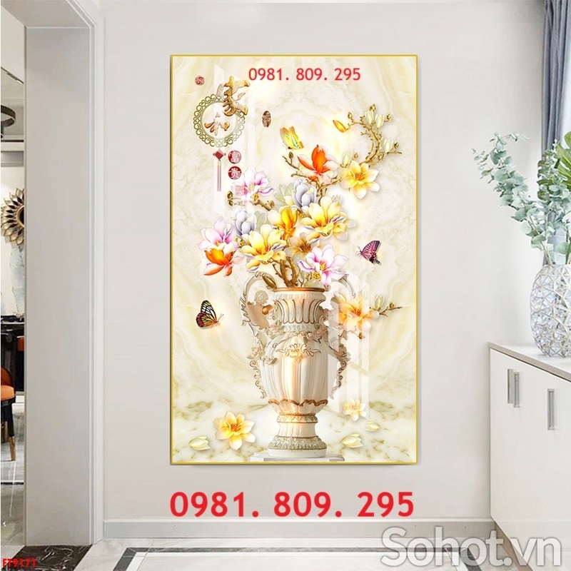 Gạch tranh , gạch bình hoa 3d