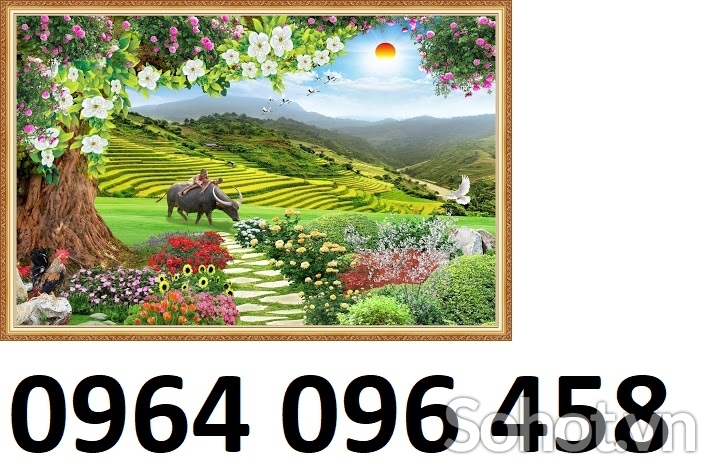 Tranh gạch 3d phong cảnh - UYT4