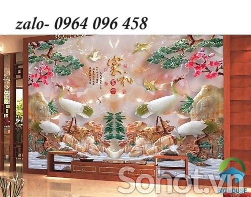 Tranh gạch 3d trang trí phòng khách đẹp - sang trọng - XX433