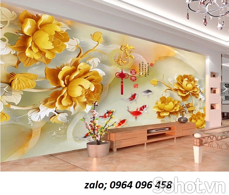 Gạch tranh trang trí giả ngọc 3d - OUY6