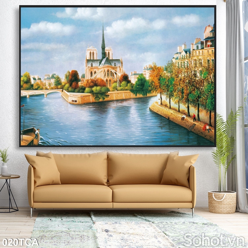 Tranh 3D ốp tường - tranh gạch giả sứ ngọc