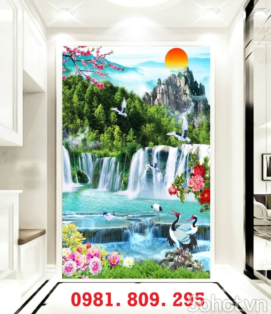 Gạch ốp tường cầu thang 3d HN1999