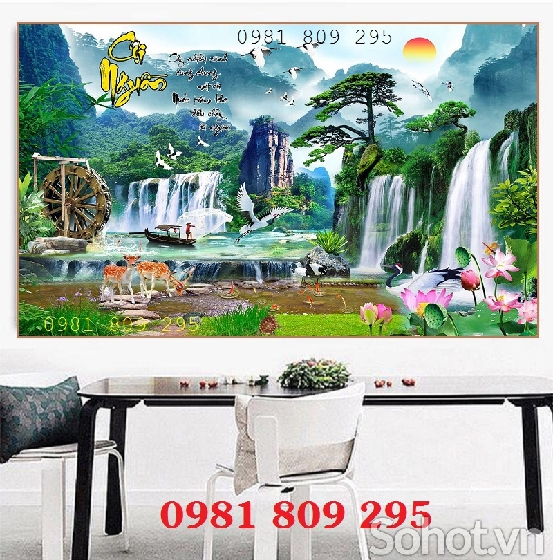 Gạch tranh , tranh gạch 3d thiên nhiên giao hòa