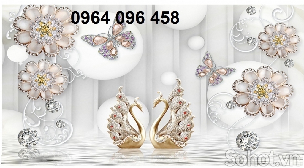 Tranh gạch 3d ốp tường sau ti vi - LMN82