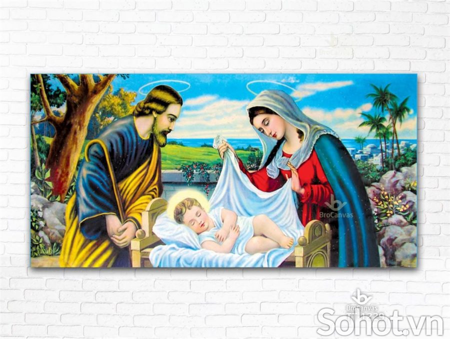 Tranh gạch 3d ốp tường tranh thiên chúa - LK986