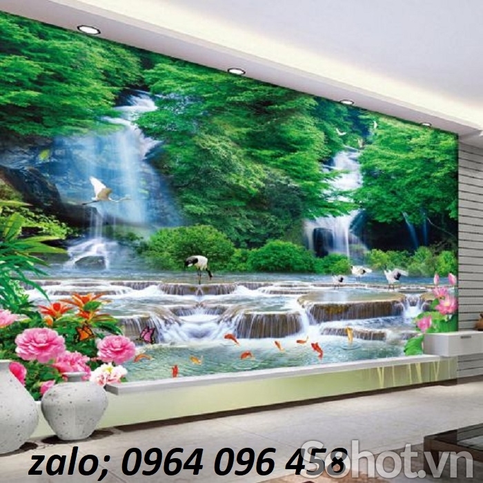 Tranh gạch men 3d ốp tường phòng khách - DXBV62
