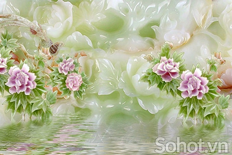 Tranh gạch 3d phong thủy mệnh kim - 0444DN