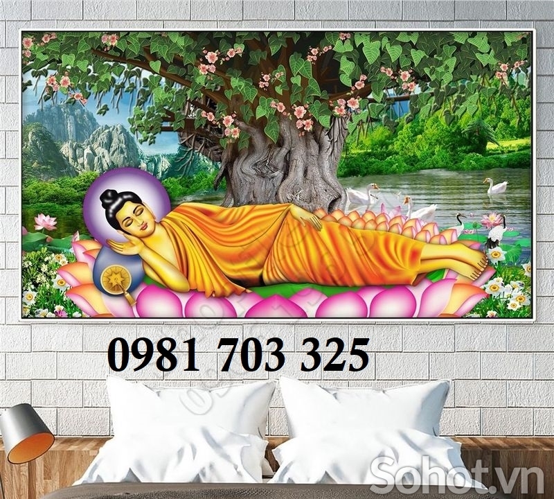 Tranh Phật giáo, gạch tranh ốp phòng thờ